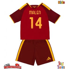 AS Roma Donyell Malen #14 Replica Home Stadium Kit for Kids 2026-27 Short Sleeve (+ pants)